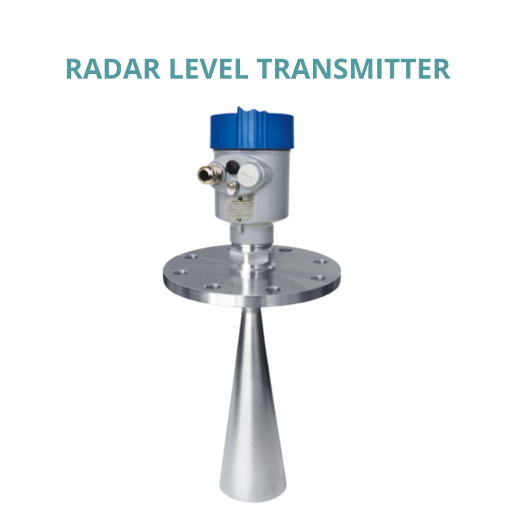 Radar level transmitter untuk pengukuran level cairan dan material curah pada tangki industri