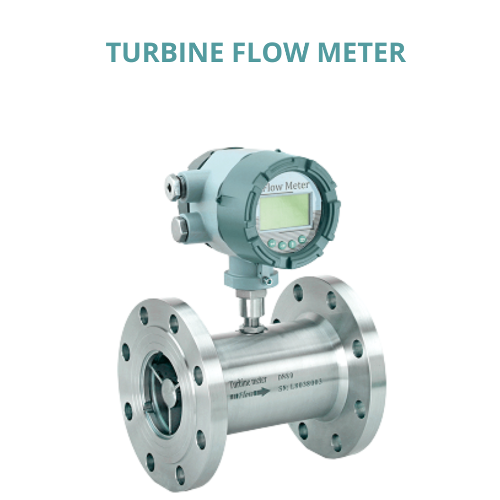 Turbine flow meter terpasang pada pipa industri untuk pengukuran laju aliran cairan