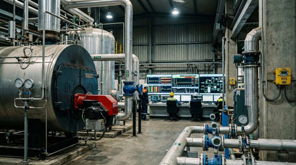 Penerapan aplikasi sensor industri di pabrik modern untuk monitoring, kontrol proses, dan optimasi energi